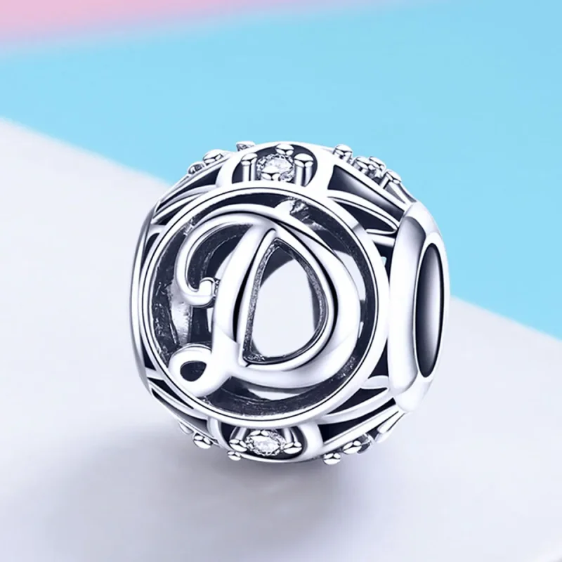 (imagine pentru) Pandora Style Bijuterie Litera-D - SCC738-D - Vizualizare 2
