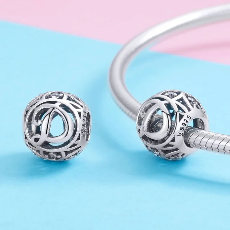 (imagine pentru) Pandora Style Bijuterie Litera-D - SCC738-D - Vizualizare 3