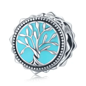 (imagine pentru) Pandora Style Blue Tree of Life Charm - BSC503