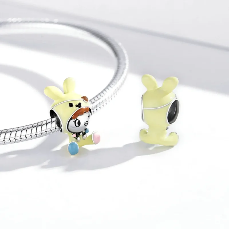 (imagine pentru) Pandora Style Bunny Doll Charm - SCC1940 - Vizualizare 3