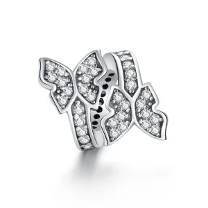 (imagine pentru) Pandora Style Butterflies Around Charm - BSC379