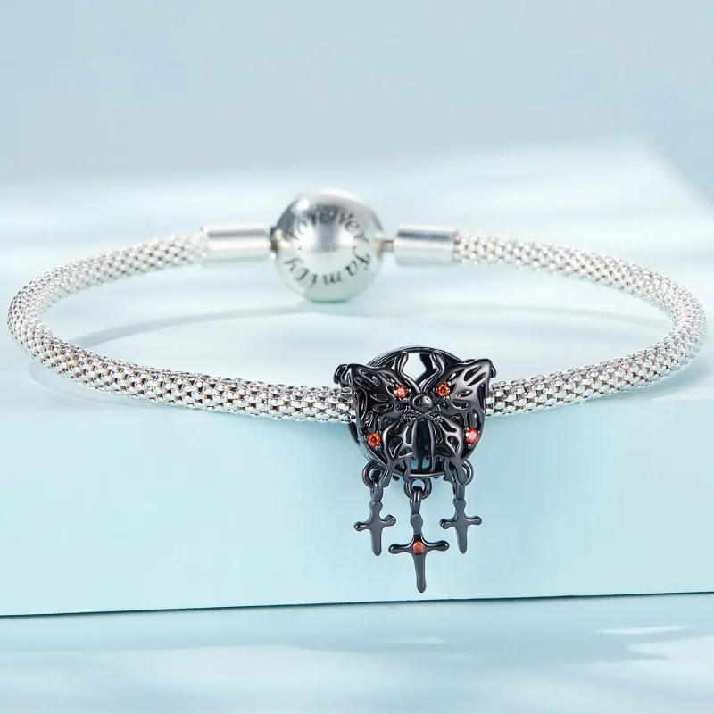 (imagine pentru) Pandora Style Butterfly Dream Catcher Charm - SCC2383 - Vizualizare 3