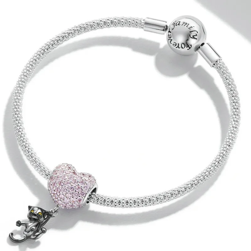 (imagine pentru) Pandora Style Charm Balon de Dragoste cu Pisică Neagră - SCC2115 - Vizualizare 3