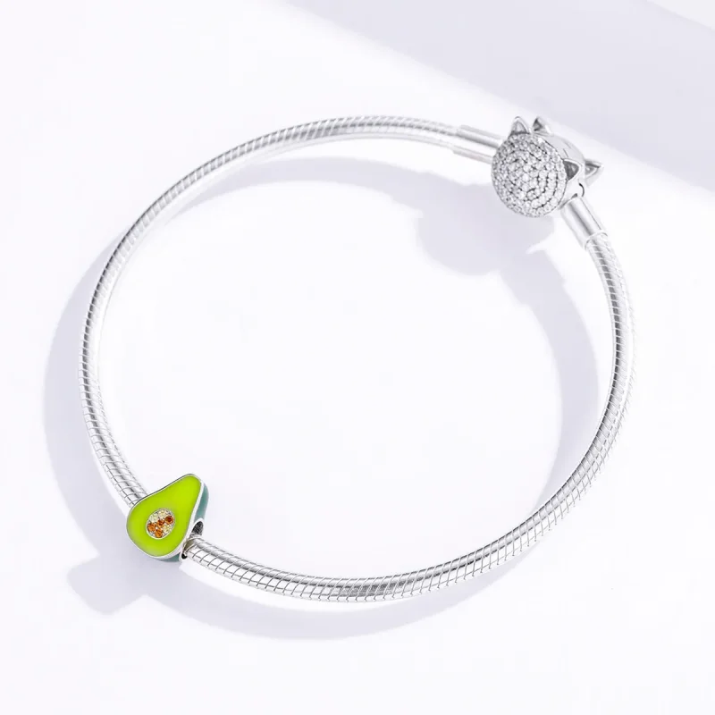 (imagine pentru) Pandora Style Charm cu Avocado - BSC129 - Vizualizare 4