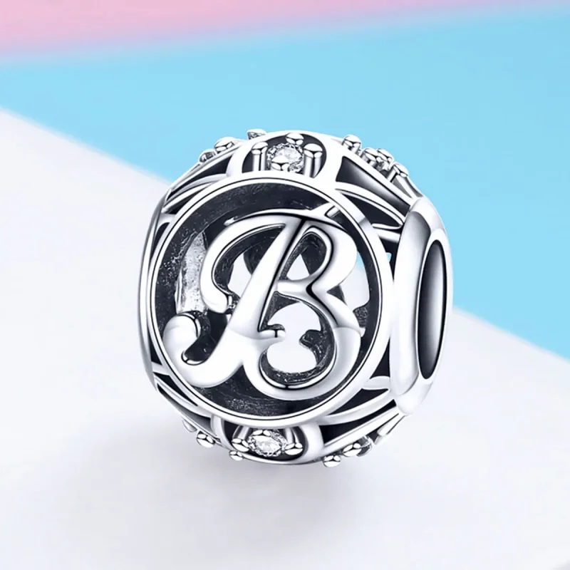 (imagine pentru) Pandora Style Charm cu litera B - SCC738-B - Vizualizare 2