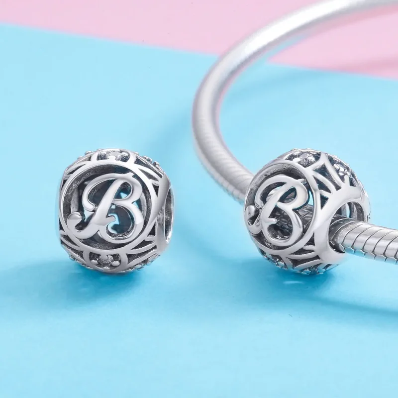 (imagine pentru) Pandora Style Charm cu litera B - SCC738-B - Vizualizare 3
