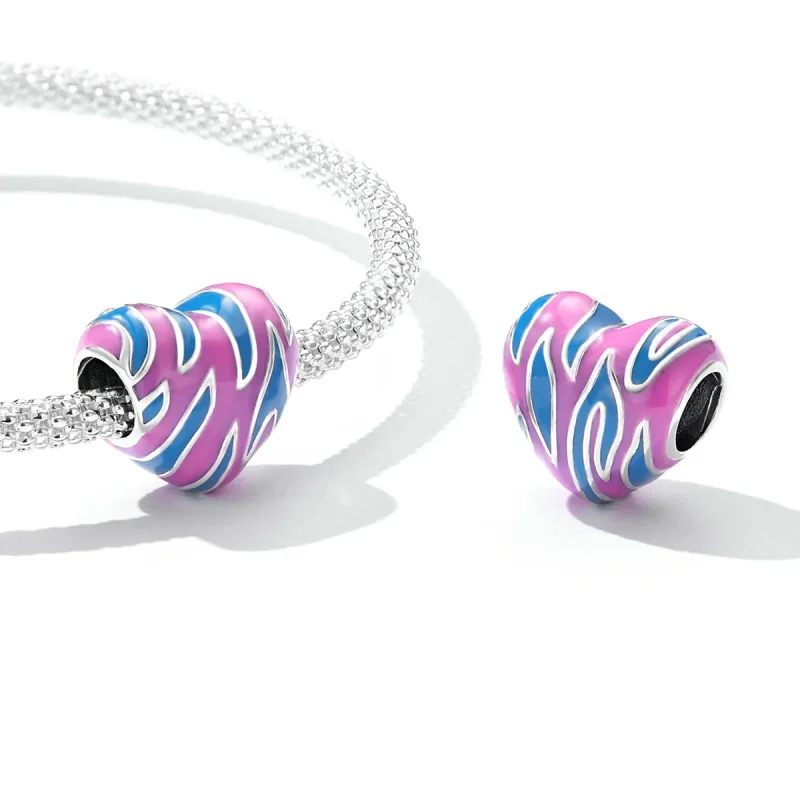 (imagine pentru) Pandora Style Charm iubire în culori contrastante - SCC2215 - Vizualizare 5