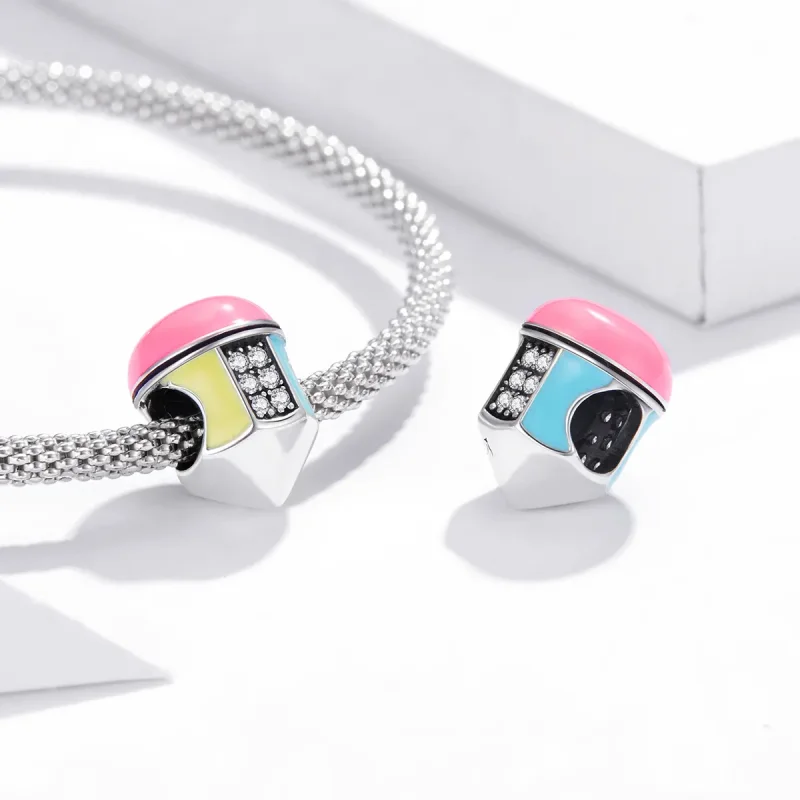 (imagine pentru) Pandora Style Colored Pencils Charm - SCC1760 - Vizualizare 4