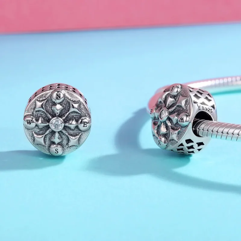 (imagine pentru) Pandora Style Compass Charm - SCC278 - Vizualizare 4