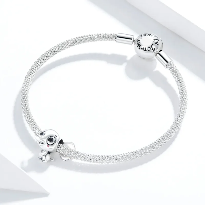 (imagine pentru) Pandora Style Cute Baby Elephant Charm - SCC1646 - Vizualizare 4