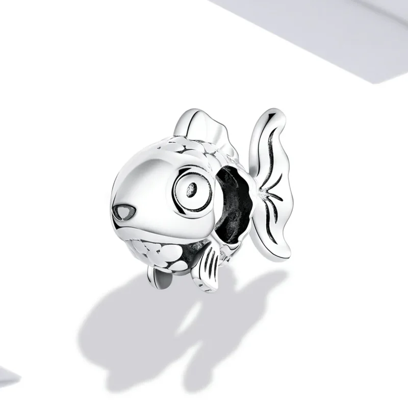 (imagine pentru) Pandora Style Cute Goldfish Charm - BSC543 - Vizualizare 2