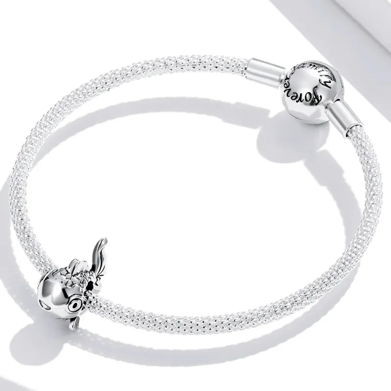 (imagine pentru) Pandora Style Cute Goldfish Charm - BSC543 - Vizualizare 3