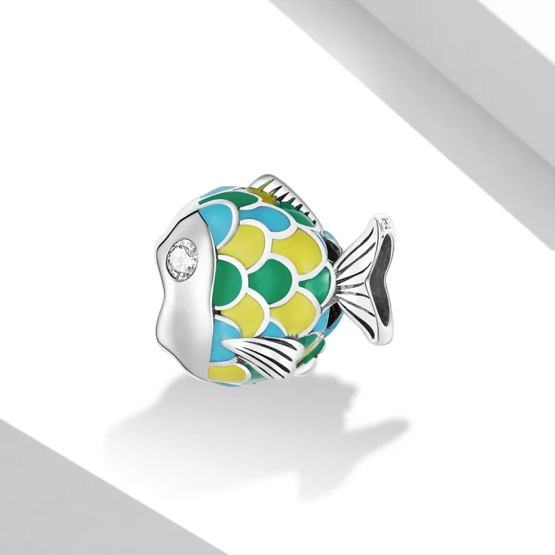(imagine pentru) Pandora Style Cute Little Fish Charm - SCC2073 - Vizualizare 2