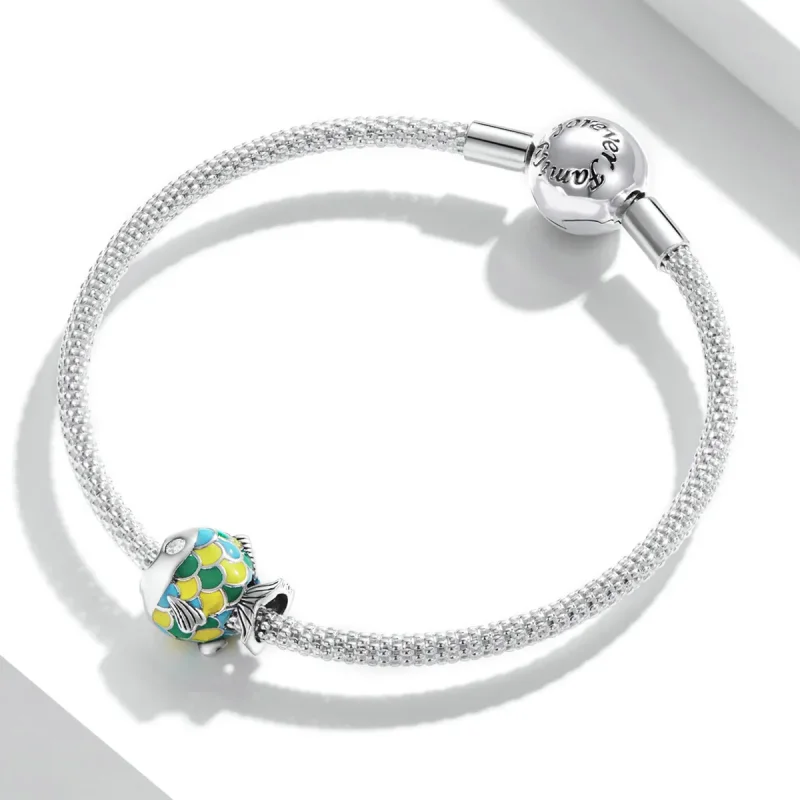 (imagine pentru) Pandora Style Cute Little Fish Charm - SCC2073 - Vizualizare 3