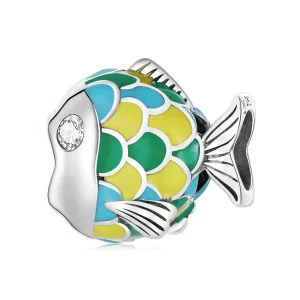 (imagine pentru) Pandora Style Cute Little Fish Charm - SCC2073