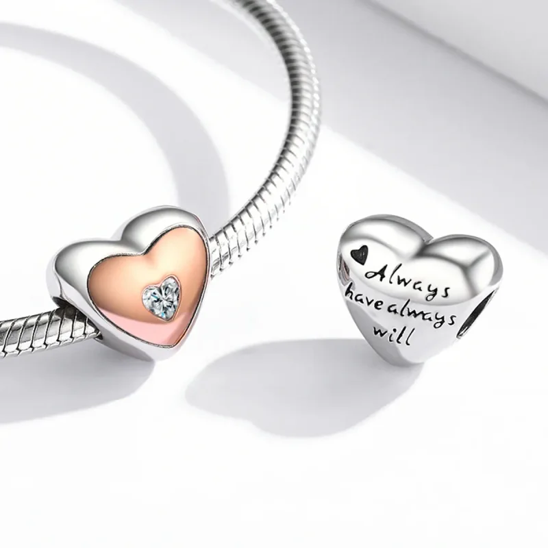 (imagine pentru) Pandora Style Dublu Culoare Charm Iubire - BSC566 - Vizualizare 4