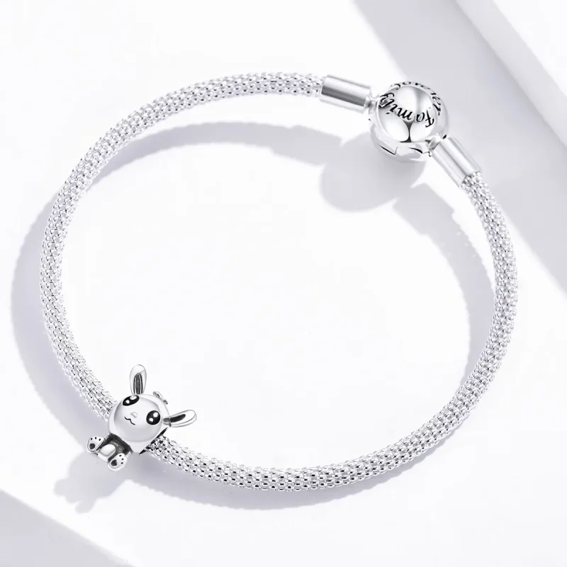 (imagine pentru) Pandora Style Easter Bunny Charm - SCC1467 - Vizualizare 3