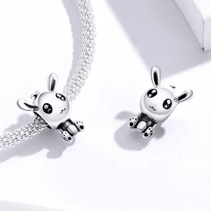 (imagine pentru) Pandora Style Easter Bunny Charm - SCC1467 - Vizualizare 4