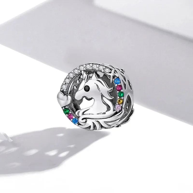 (imagine pentru) Pandora Style Flying Pony Charm - BSC476 - Vizualizare 2