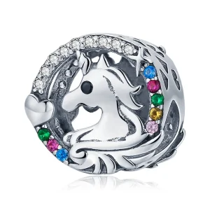 (imagine pentru) Pandora Style Flying Pony Charm - BSC476