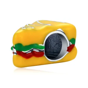 Pandora Style Gourmet Sandwich Charm - SCC2013 (imagine pentru) Pandora Style Gourmet Sandwich Charm - SCC2013