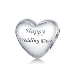 (imagine pentru) Pandora Style Happy Wedding Charm - BSC268