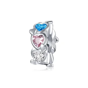 (imagine pentru) Pandora Style Heart-To-Heart Charm - BSC408