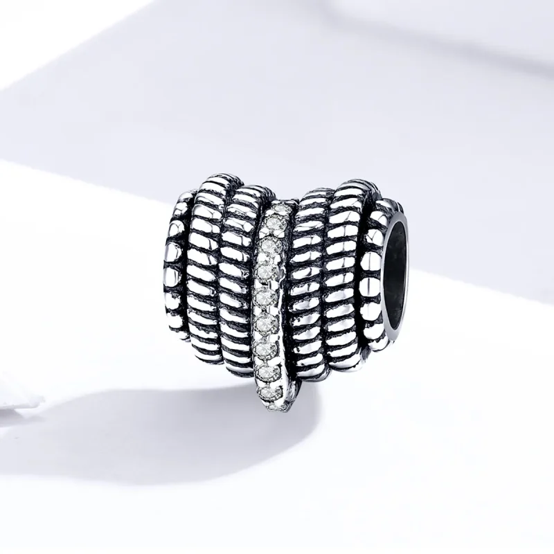 (imagine pentru) Pandora Style Heart Weaving Charm - SCC1470 - Vizualizare 2