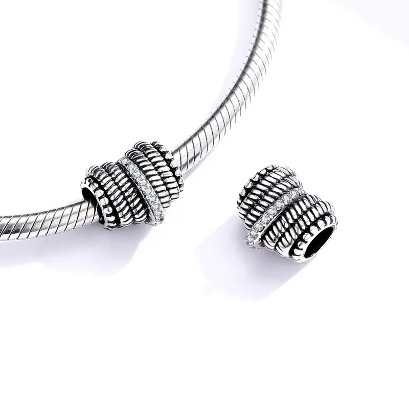 (imagine pentru) Pandora Style Heart Weaving Charm - SCC1470 - Vizualizare 4
