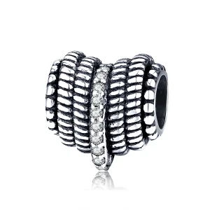 (imagine pentru) Pandora Style Heart Weaving Charm - SCC1470