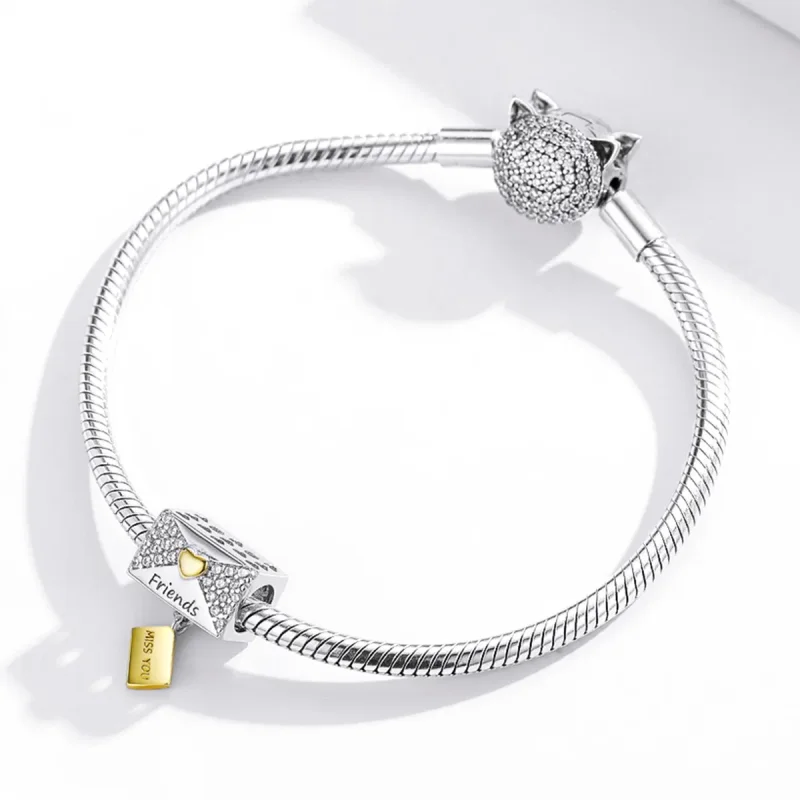 (imagine pentru) Pandora Style Intimacy - Envelope Charm - BSC468 - Vizualizare 3
