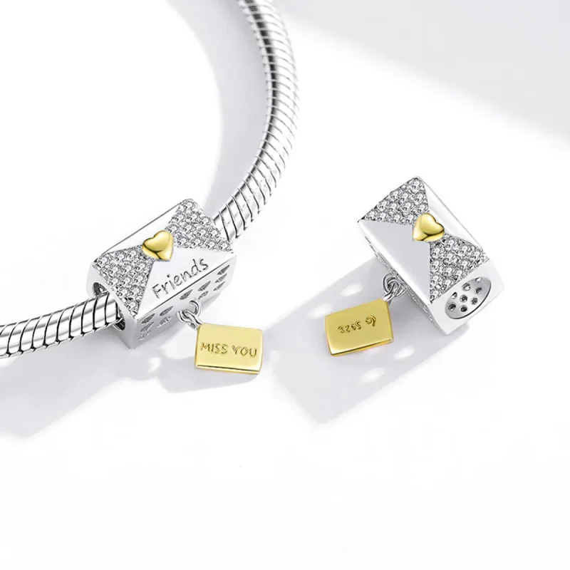 (imagine pentru) Pandora Style Intimacy - Envelope Charm - BSC468 - Vizualizare 4