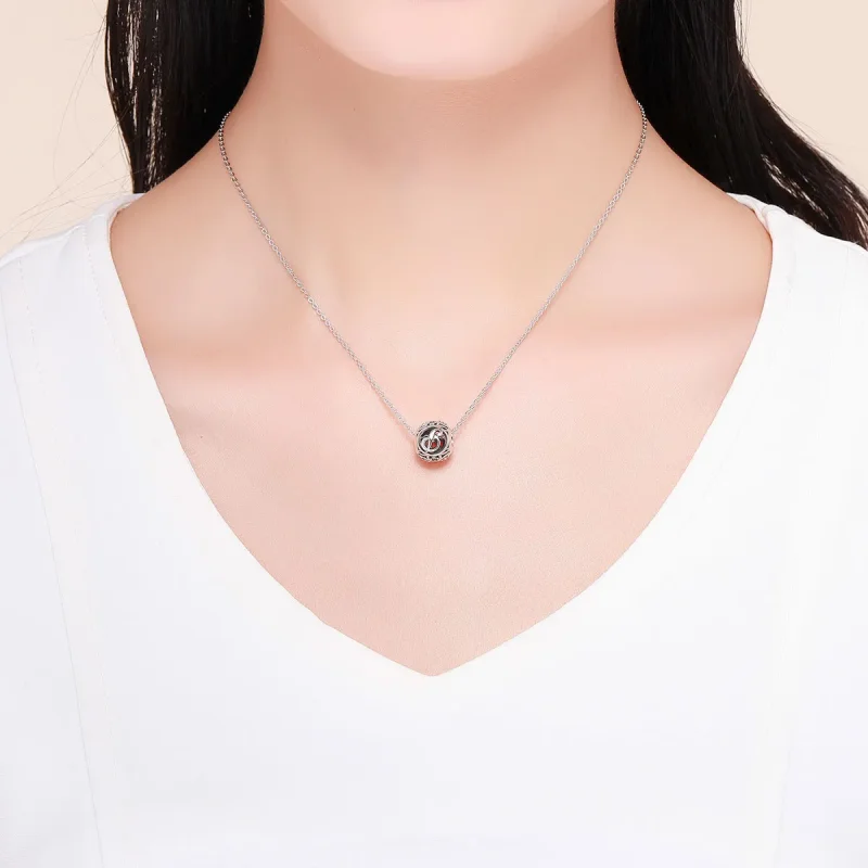 (imagine pentru) Pandora Style Letter-P Charm - Medalion cu litera P în stilul Pandora - SCC738-P - Vizualizare 5