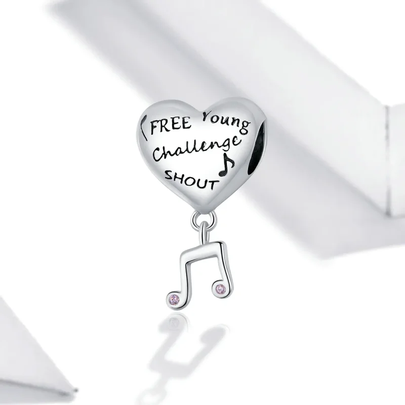 (imagine pentru) Pandora Style Love Note Charm - SCC1631 - Vizualizare 2