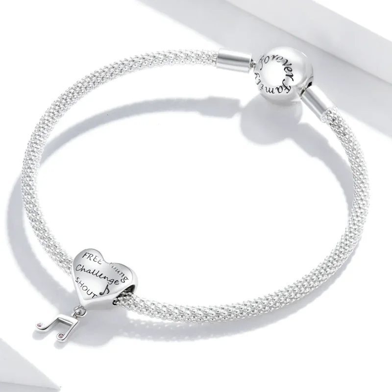 (imagine pentru) Pandora Style Love Note Charm - SCC1631 - Vizualizare 3