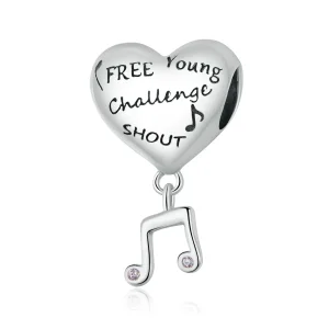 (imagine pentru) Pandora Style Love Note Charm - SCC1631