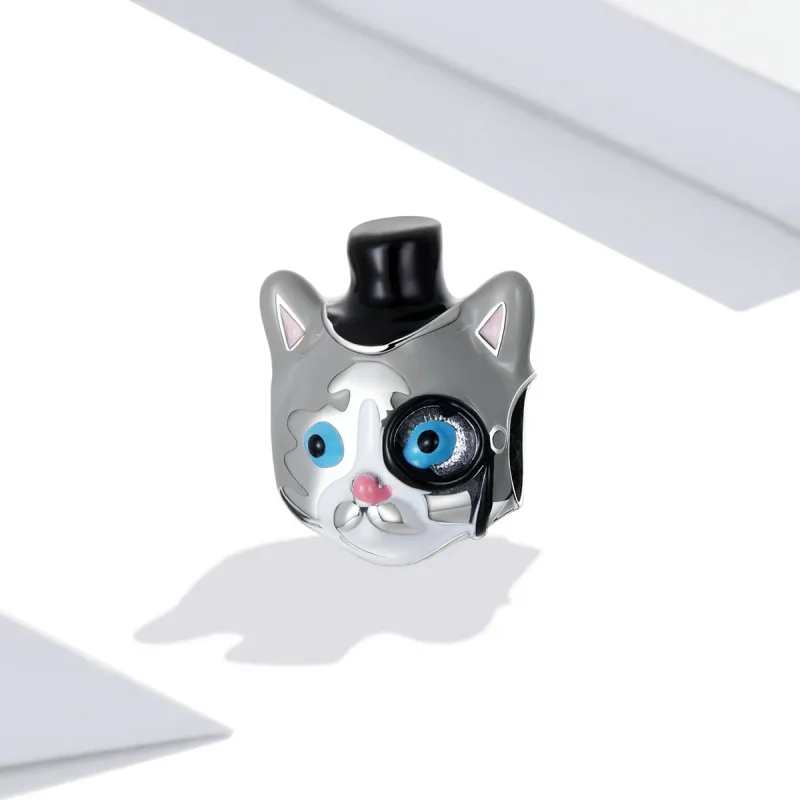 (imagine pentru) Pandora Style Magician Shorthair Cat Charm - SCC2091 - Vizualizare 2