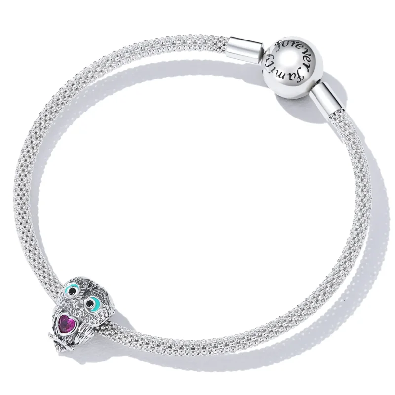 (imagine pentru) Pandora Style Pandantiv Bufniță Drăguță - SCC2253 - Vizualizare 5