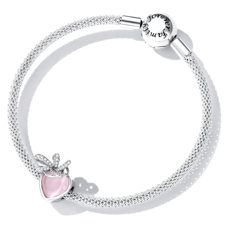 (imagine pentru) Pandora Style Pink Heart Charm - SCC2261 - Vizualizare 6