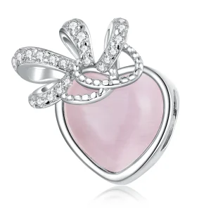 (imagine pentru) Pandora Style Pink Heart Charm - SCC2261