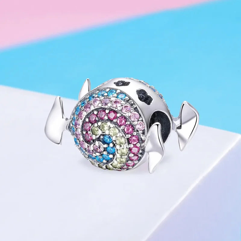 (imagine pentru) Pandora Style Rainbow Candy Charm - SCC898 - Vizualizare 2