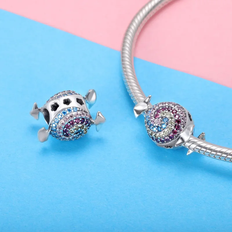 (imagine pentru) Pandora Style Rainbow Candy Charm - SCC898 - Vizualizare 4