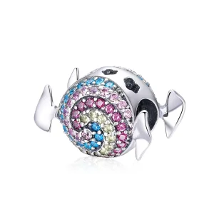 (imagine pentru) Pandora Style Rainbow Candy Charm - SCC898