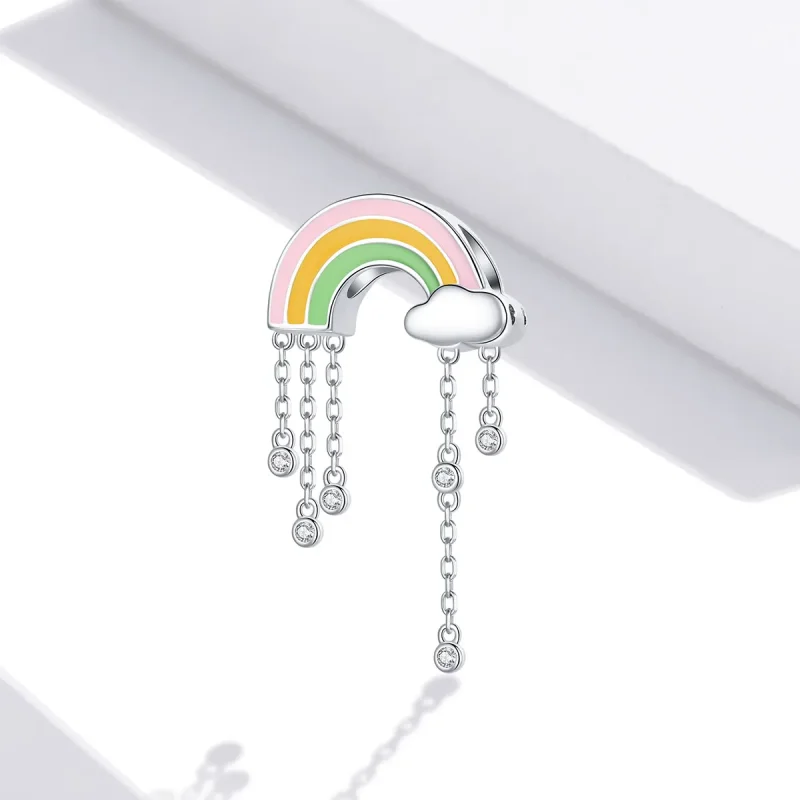 (imagine pentru) Pandora Style Rainbow Smile Charm - BSC418 - Vizualizare 2