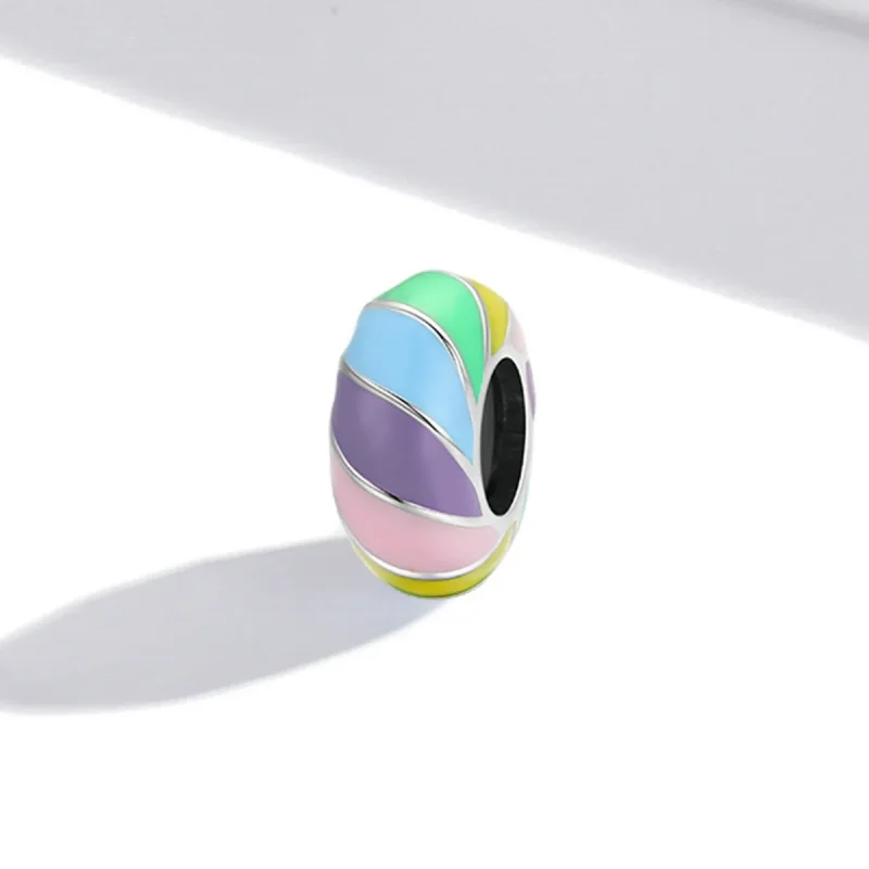(imagine pentru) Pandora Style Rainbow Spacer Charm - SCC1980 - Vizualizare 2