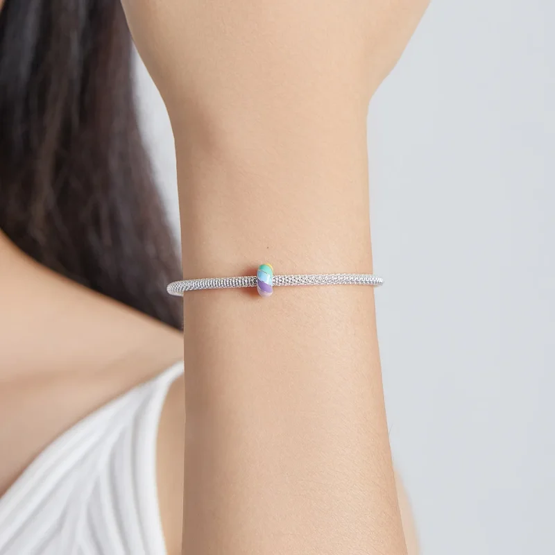 (imagine pentru) Pandora Style Rainbow Spacer Charm - SCC1980 - Vizualizare 5