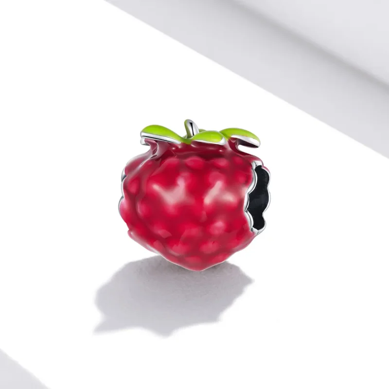 (imagine pentru) Pandora Style Raspberry Charm - BSC487 - Vizualizare 2