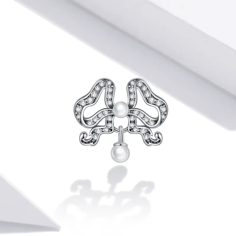 (imagine pentru) Pandora Style Romantic Bow Charm - SCC1785 - Vizualizare 2