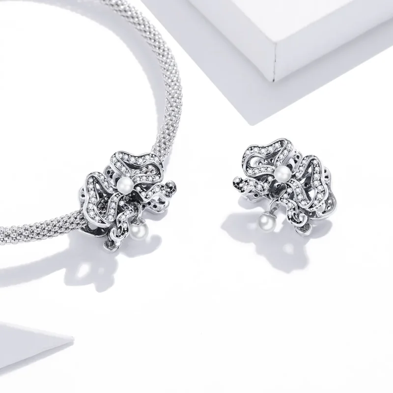(imagine pentru) Pandora Style Romantic Bow Charm - SCC1785 - Vizualizare 4