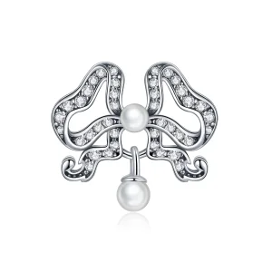 (imagine pentru) Pandora Style Romantic Bow Charm - SCC1785